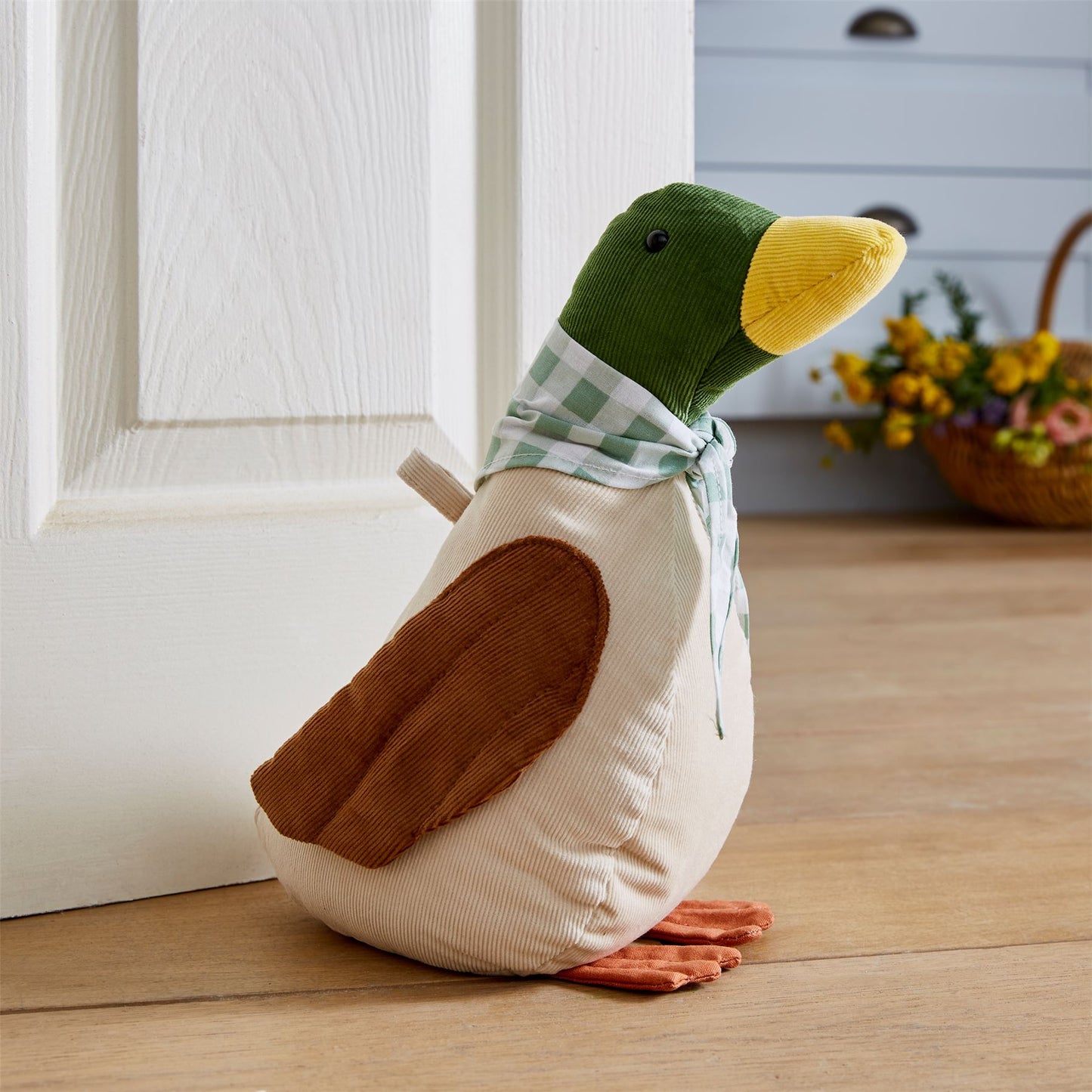 Ulster Weavers Mallard Duck Doorstop | Fabric Duck Shaped Door Stop - 26cm