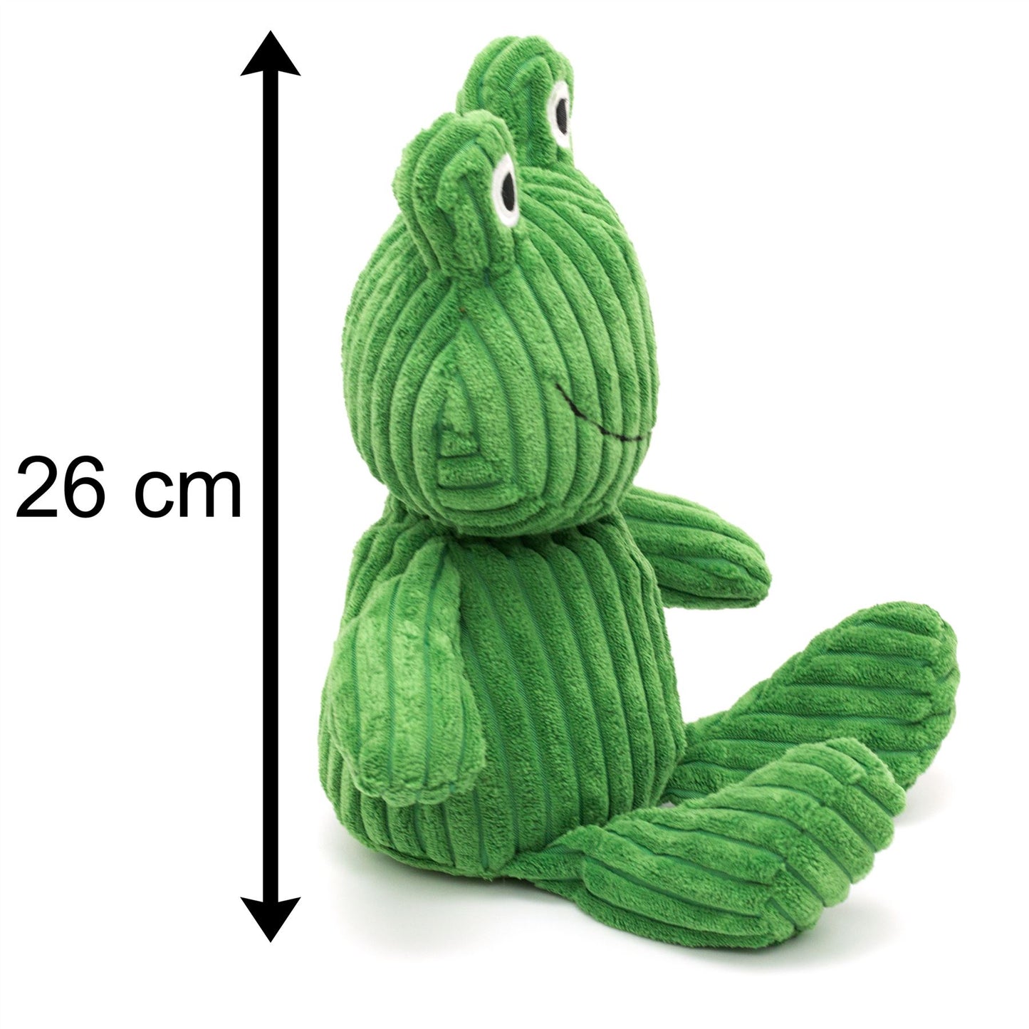 Frog Ribbed Chunky Cord Doorstop | Novelty Decorative Fabric Animal Door Stop | Toad Door Stopper