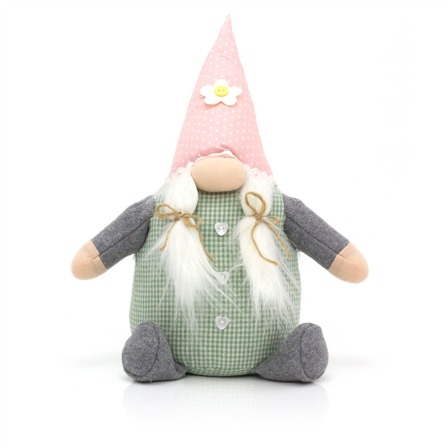 Sweet Nordic Gnome Gonk Door Stop | Decorative Fabric Novelty Doorstop | Girl Gnome Door Stopper