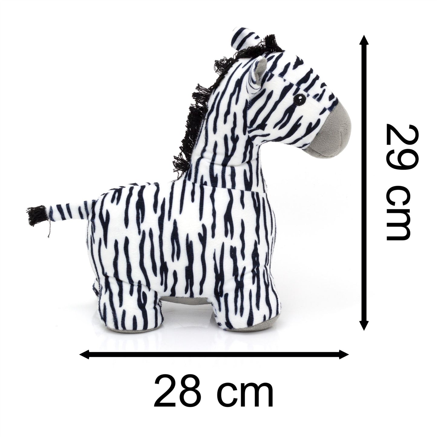 Wildlife Fabric Animal Doorstop | Safari Jungle Animal Door Stop - Zebra