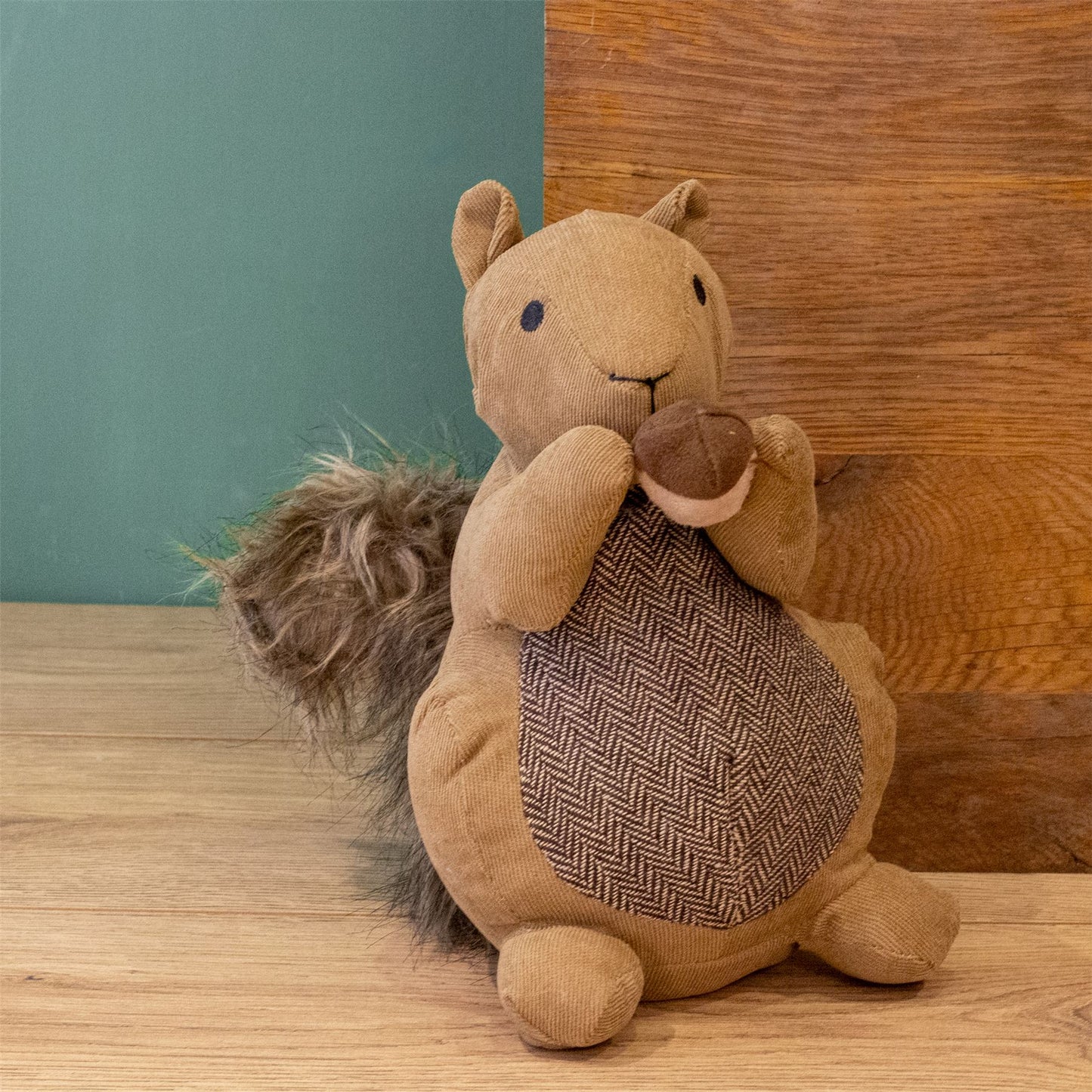 Squirrel With Nut Doorstop | Squirrel Shaped Door Stop Animal Doorstop - Brown