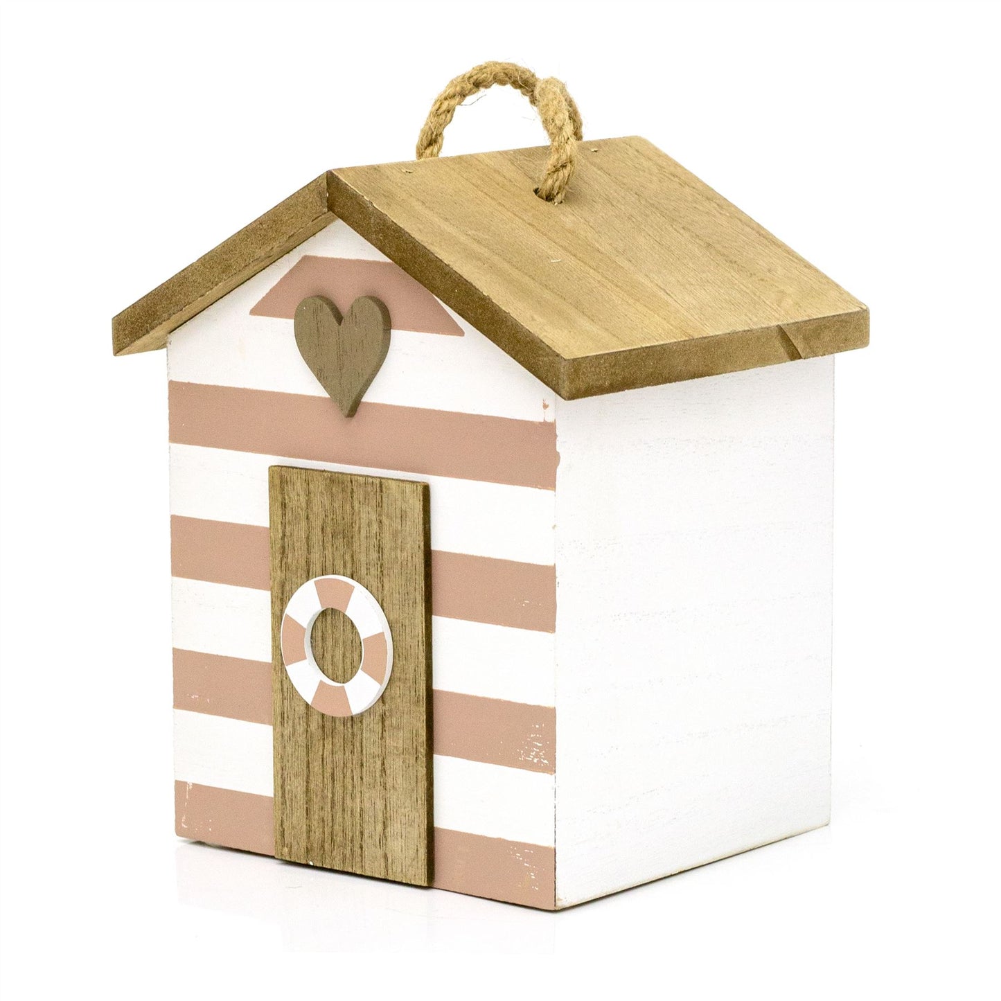 Coastal Beach Hut Doorstop | Nautical Wooden Doorstop for Beach Cabin Decor