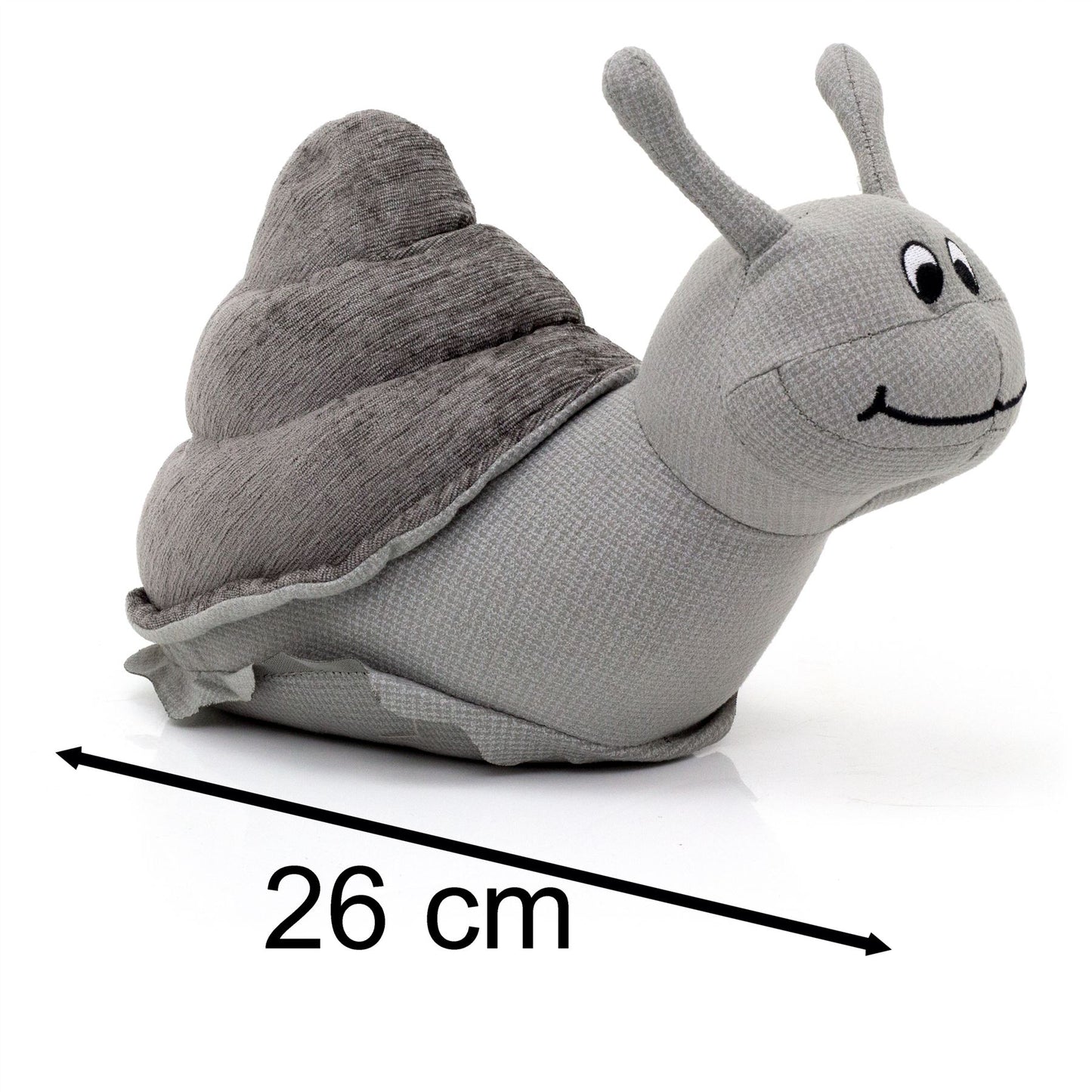 Reginald Snail Doorstop | Grey Animal Door Stop Novelty Fabric Door Stopper