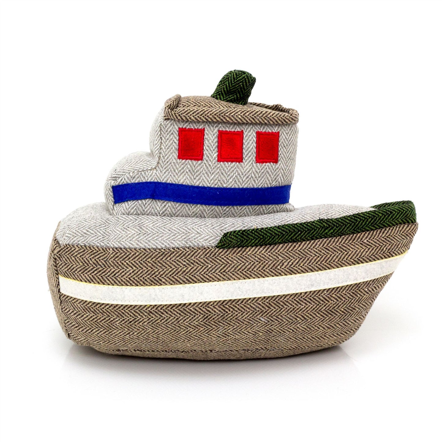 Nautical Boat Shaped Doorstop | Decorative Fabric Coastal Ship Door Stop