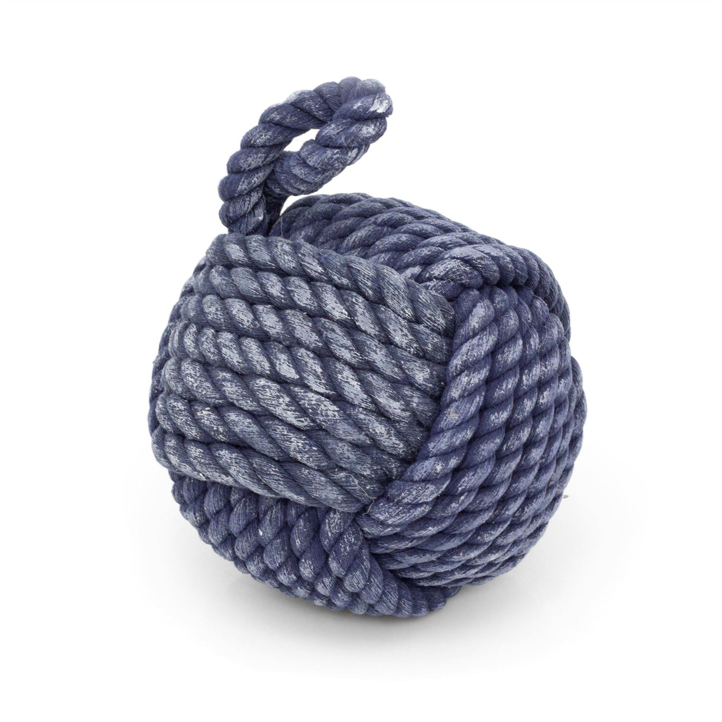 Blue Nautical Knot Rope Doorstop | Nautical Monkey's Fist Seaside Rope Door Stop