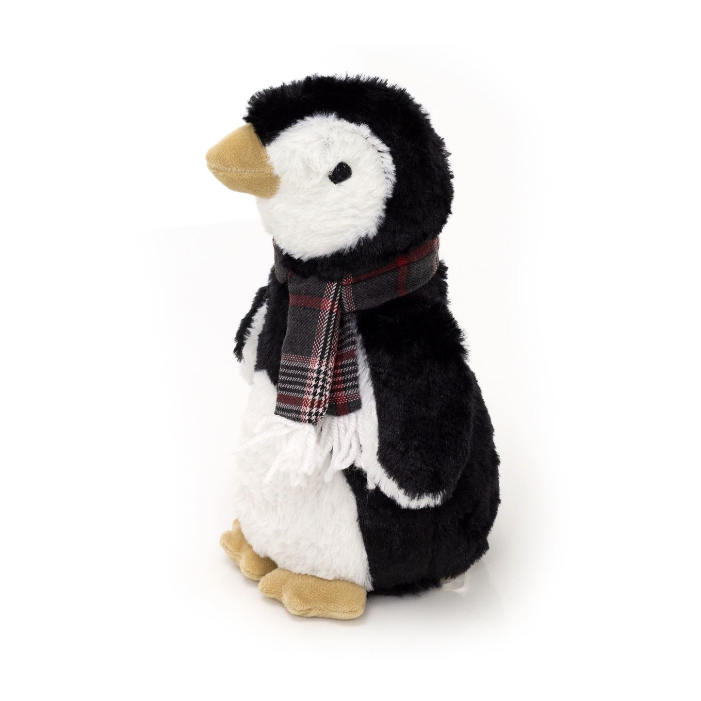 Novelty Fabric Snowy Penguin Door Stop | Decorative Plush Penguin Doorstop