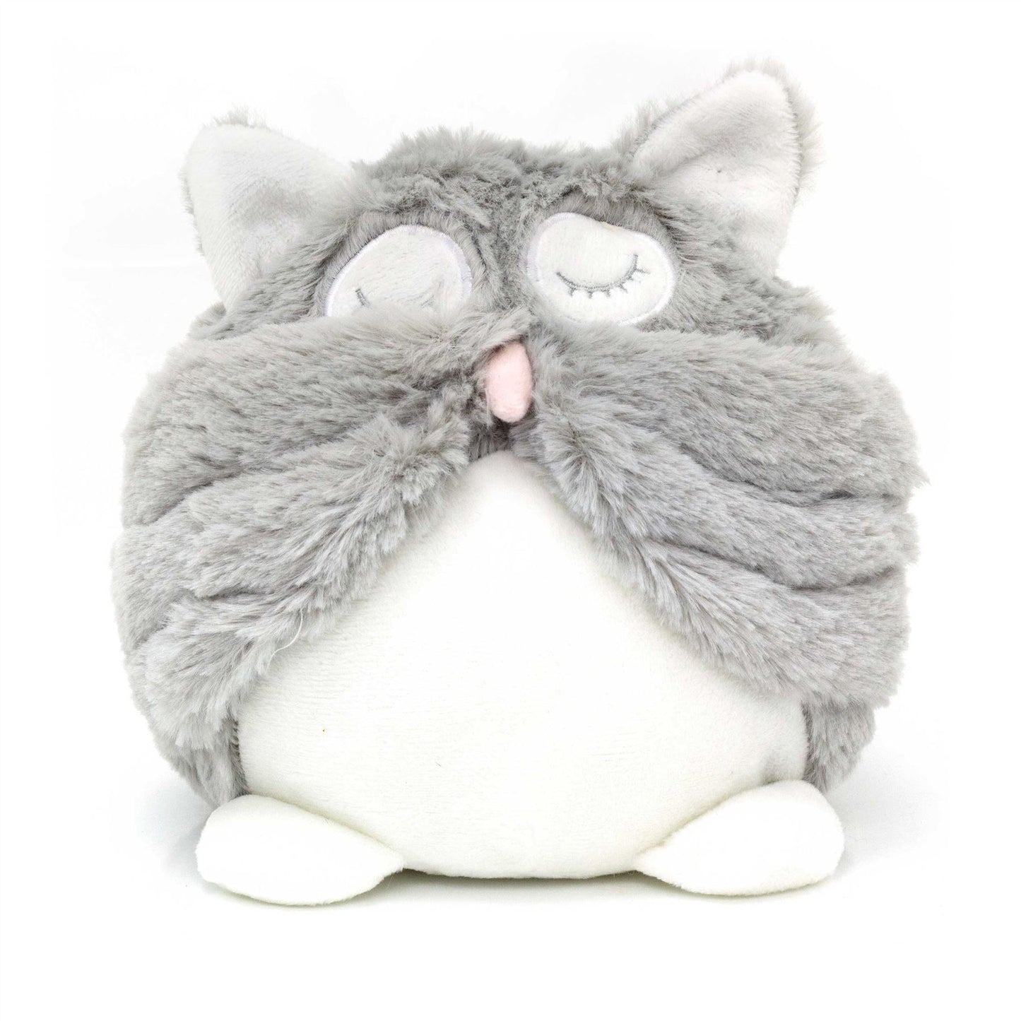 Plush Barn Owl Doorstop | Novelty Bird Door Stop Owl Shaped Door Stop - Grey