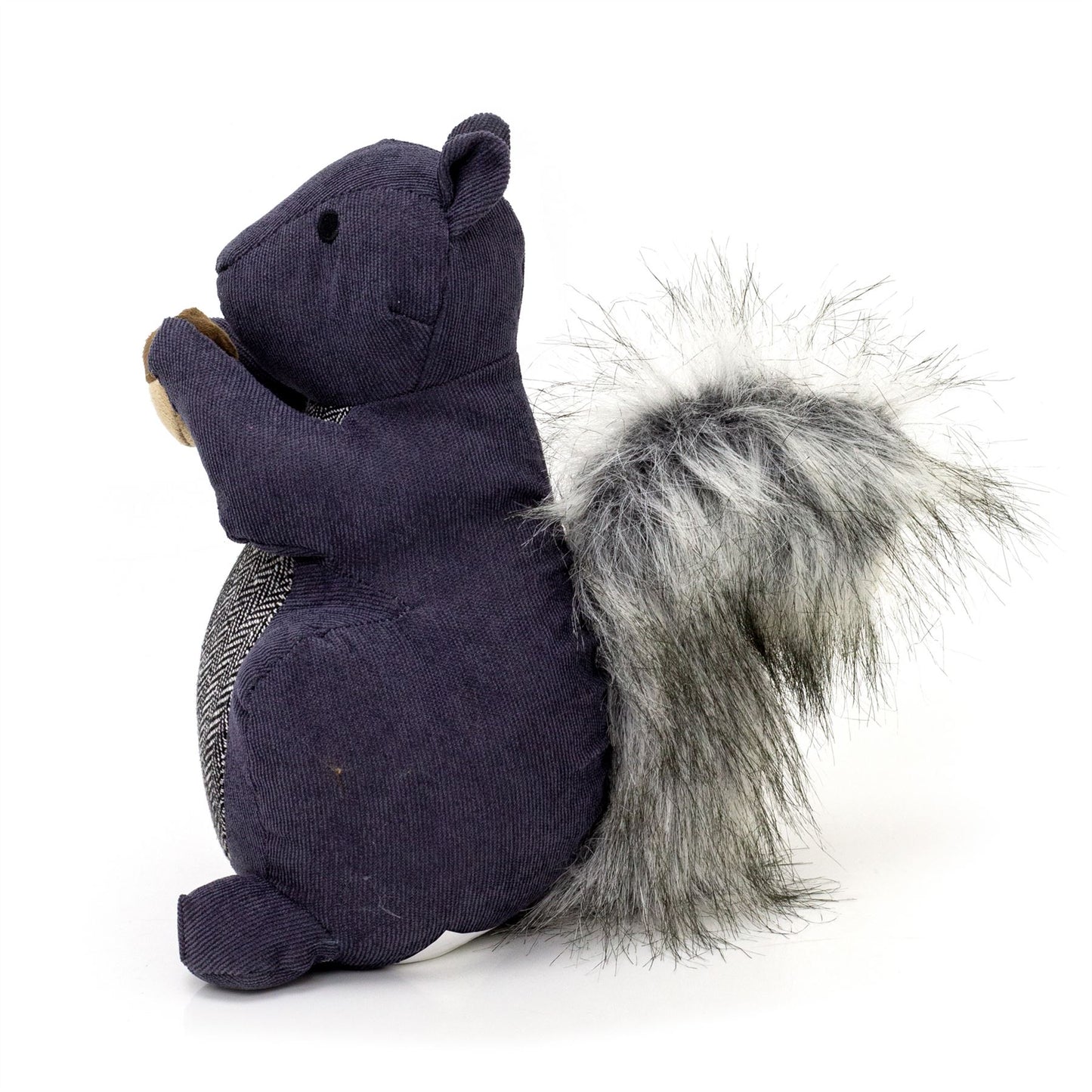 Squirrel With Nut Doorstop | Squirrel Shaped Door Stop Animal Doorstop - Grey