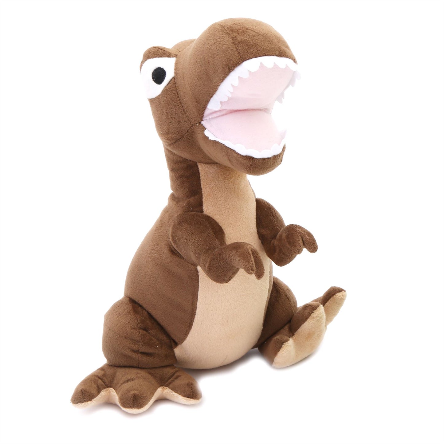 Cute Dinosaur Doorstop | Novelty Decorative Fabric Animal Door Stop | T-Rex Door Stopper - Brown