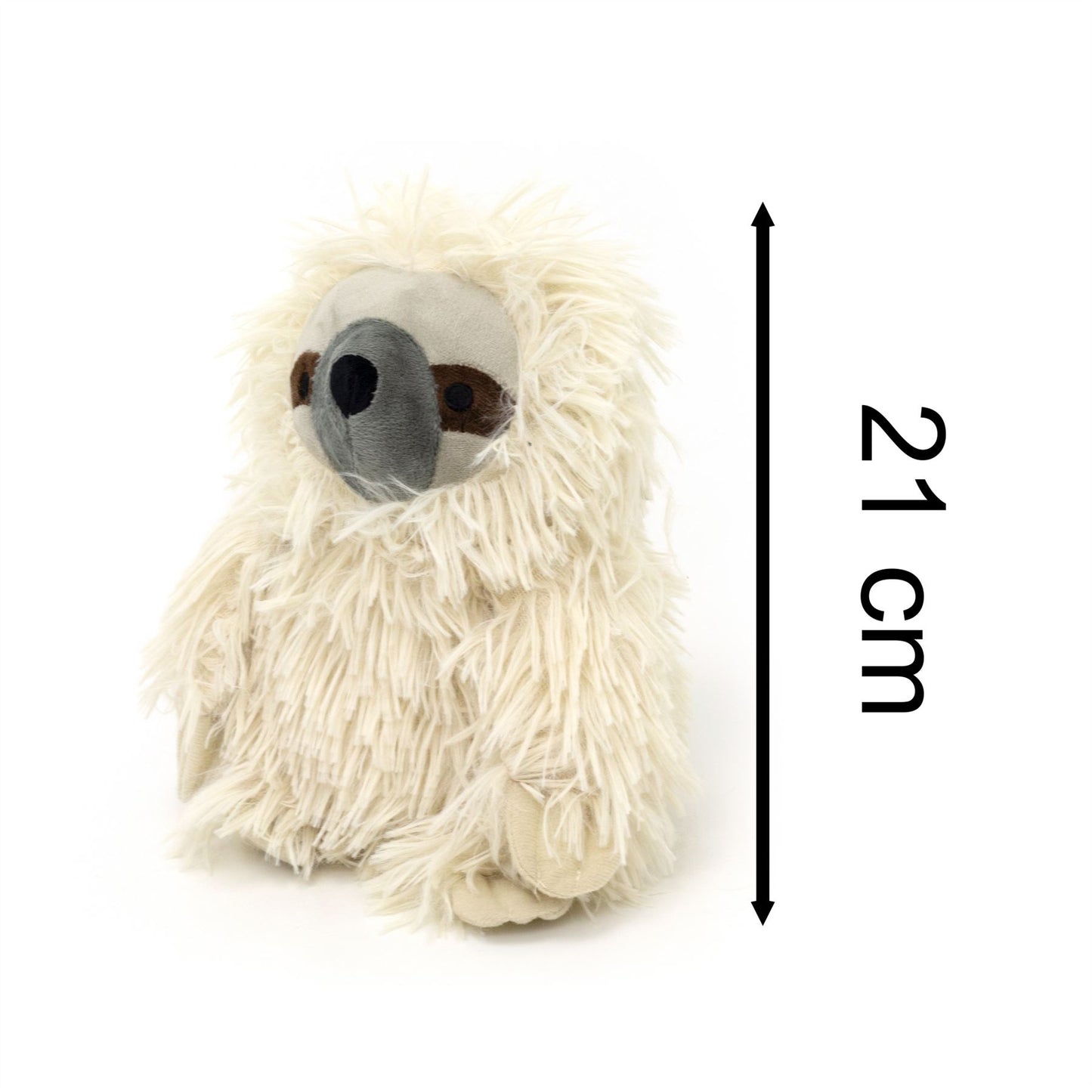 Shaggy Sloth Doorstop | Sloth Shaped Door Stop Fabric Animal Doorstop - Cream