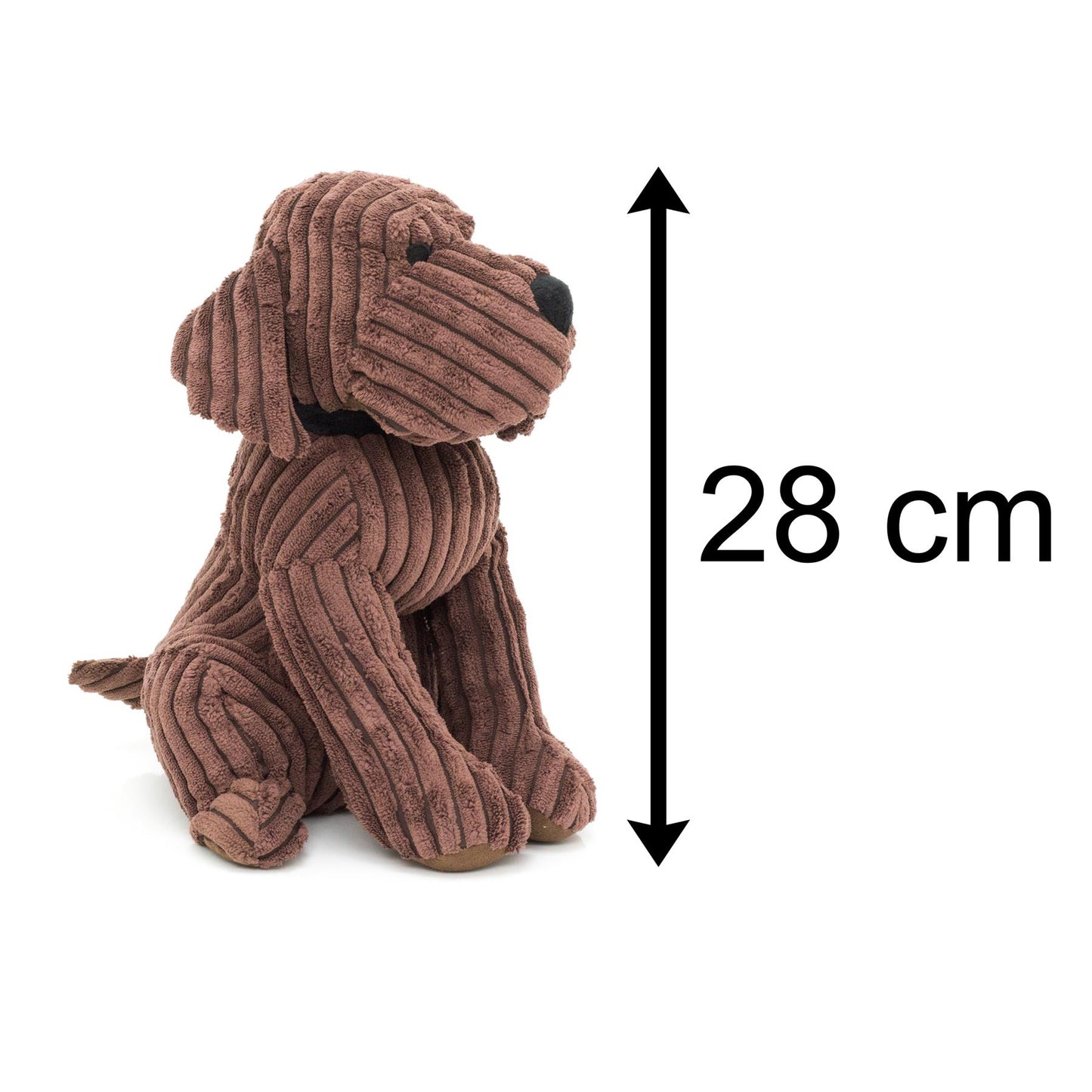 Take Me Home Door Stop - 28Cm Ribbed Chocolate Dog