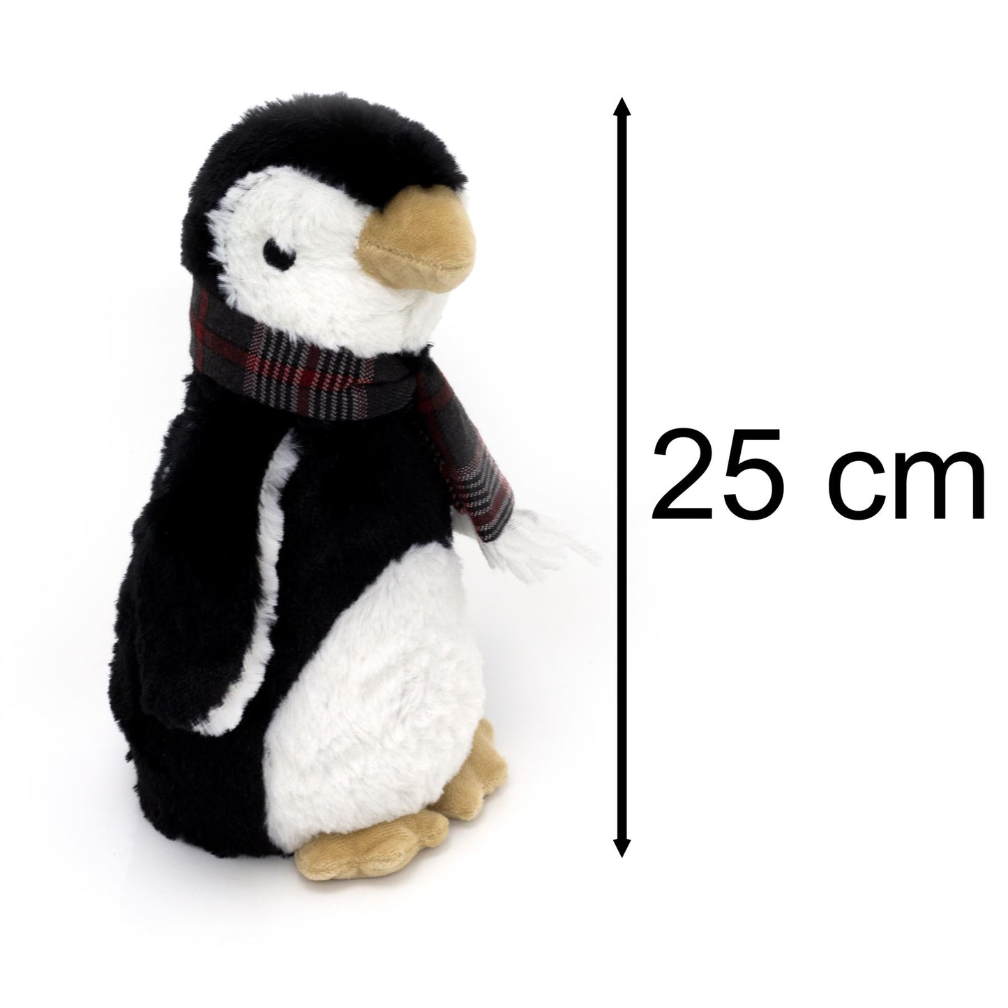 Novelty Fabric Snowy Penguin Door Stop | Decorative Plush Penguin Doorstop