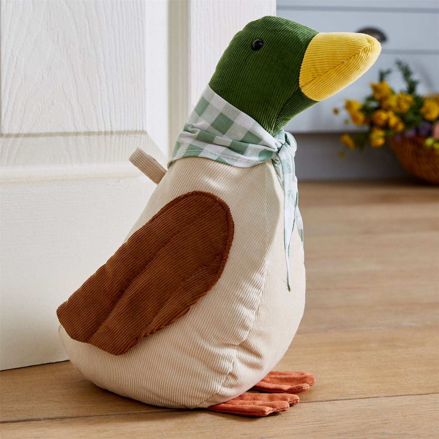 Ulster Weavers Mallard Duck Doorstop | Fabric Duck Shaped Door Stop - 26cm