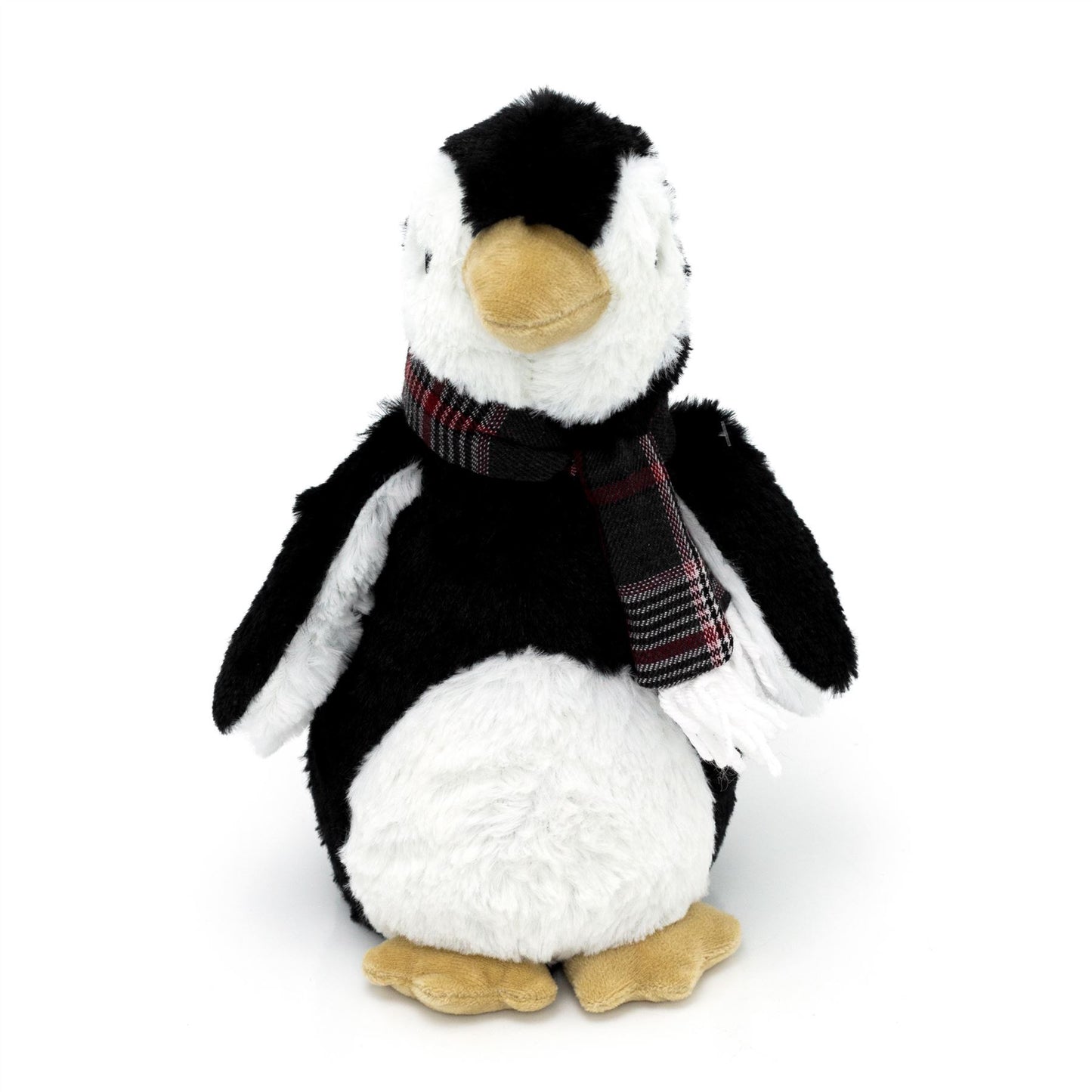 Novelty Fabric Snowy Penguin Door Stop | Decorative Plush Penguin Doorstop