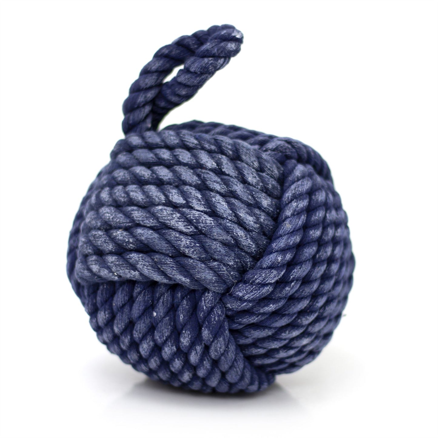 Blue Nautical Knot Rope Doorstop | Nautical Monkey's Fist Seaside Rope Door Stop