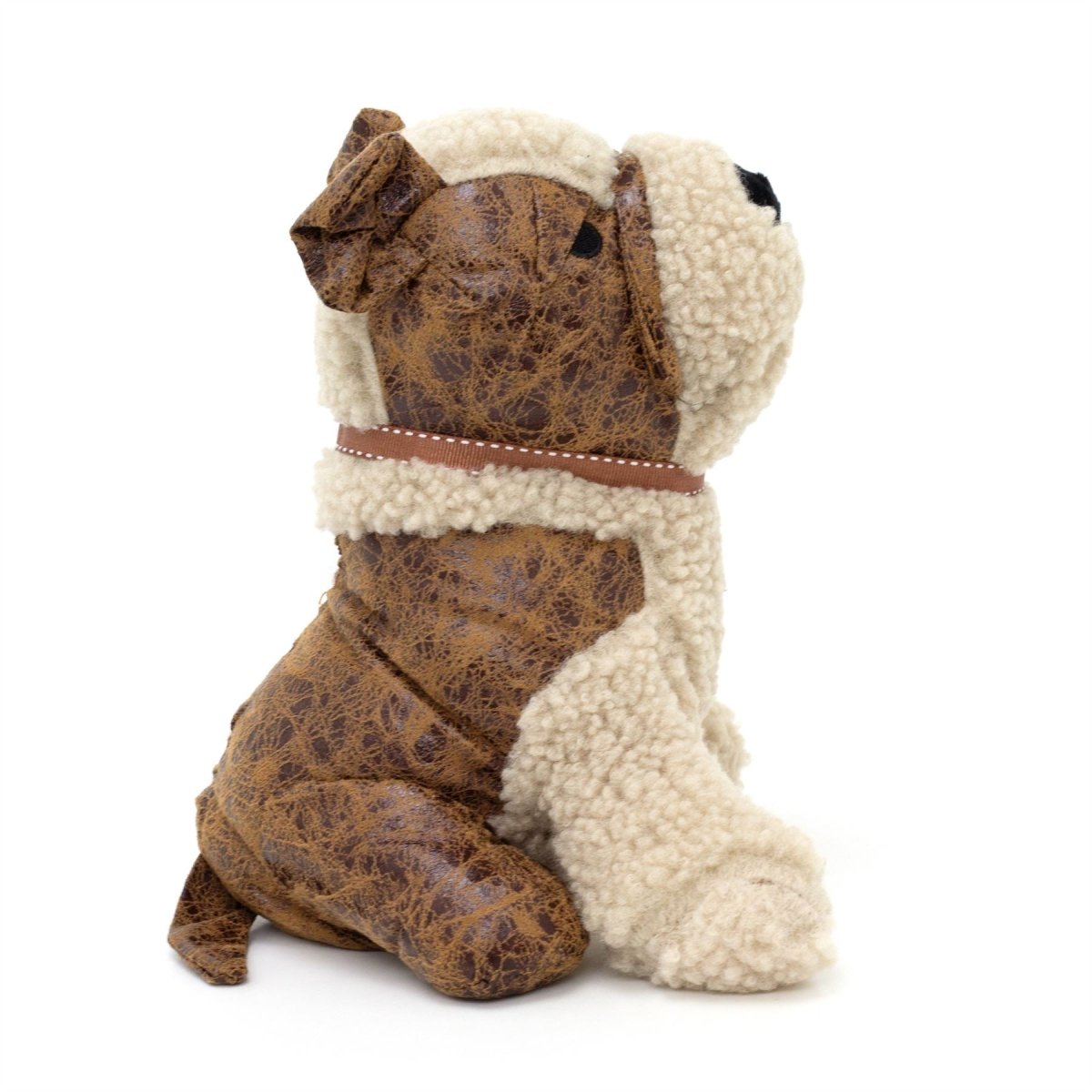 Benny Jack Russell Doorstop | Novelty Faux Leather Dog Shaped Door Stop - 23cm - Doorstop