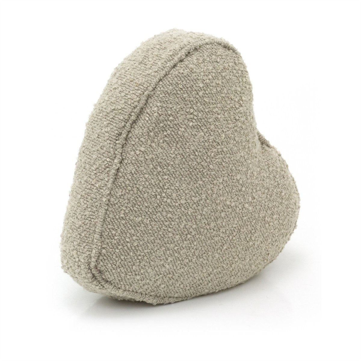 Boucle Love Heart Doorstop | Decorative Fabric Heart Shaped Door Stop - 25cm - Doorstop