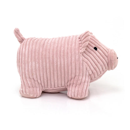 Twinkles Pig Doorstop Pink Ribbed Fabric Animal Doorstop | Door Stop  1.5kg