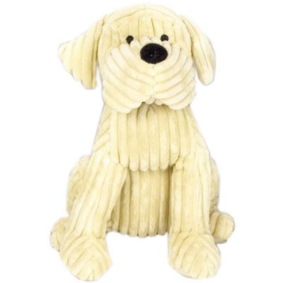 Take Me Home Door Stop - 28Cm Ribbed Vanilla Dog