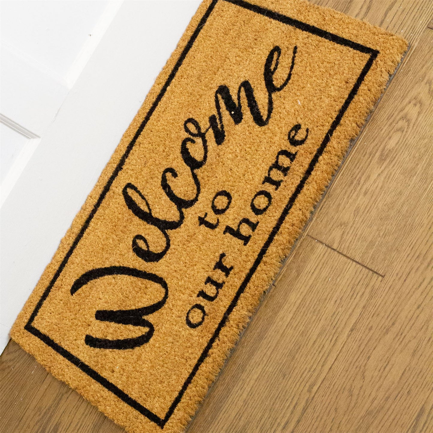 60x40cm Welcome Doormat | Non-slip Rectangular Entrance Welcome Coir Door Mat