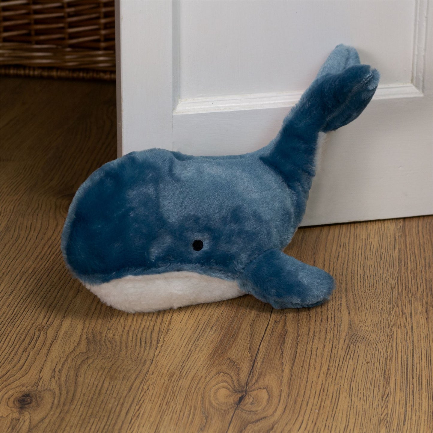 Blue Whale Doorstop | Fabric Sea Life Nautical Fish Doorstop Whale Door Stopper