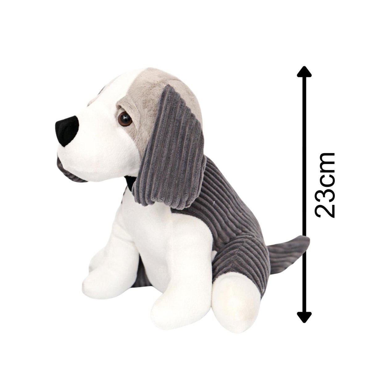 Charming Beagle Dog Doorstop - Novelty Animal Door Stop - Grey - Doorstop