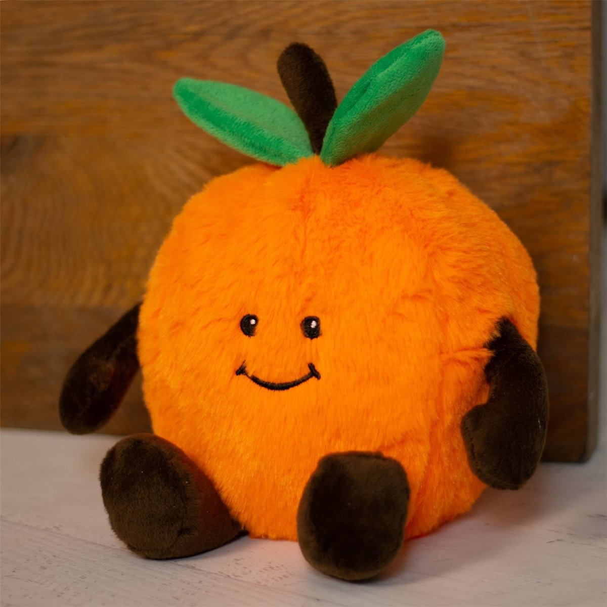 Citrus Orange Doorstop | Novelty Plush Fabric Fruit Shaped Door Stop - 1.5kg - Doorstop