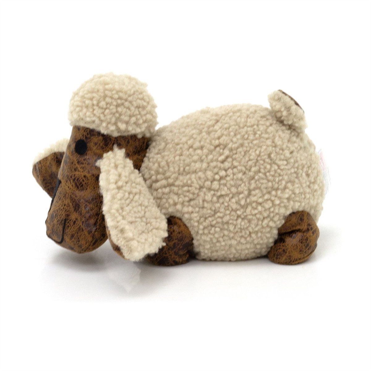 Daisy Sheep Doorstop | Faux Leather Woolly Sheep Animal Door Stop - 21cm - Doorstop
