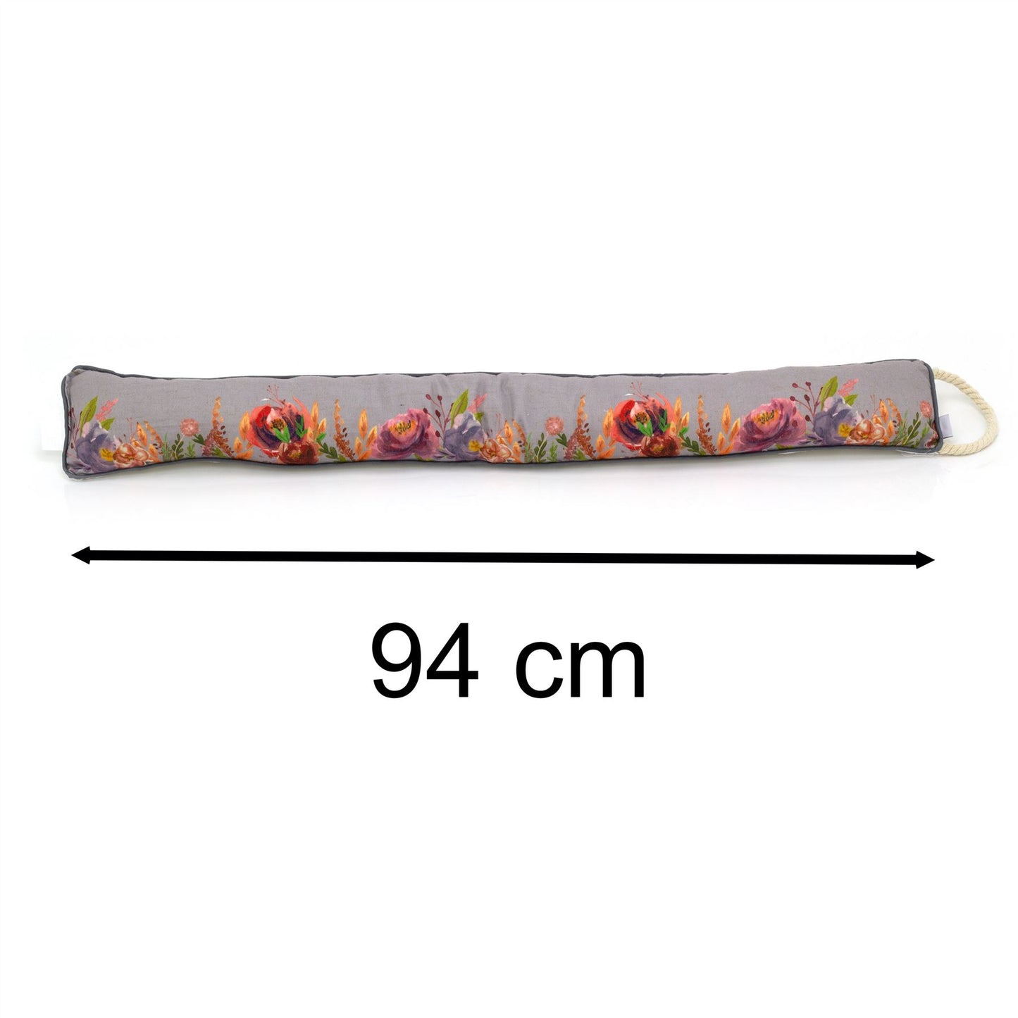 Beautiful Floral Fabric Draught Excluder For Doors | Door Draft Cushion