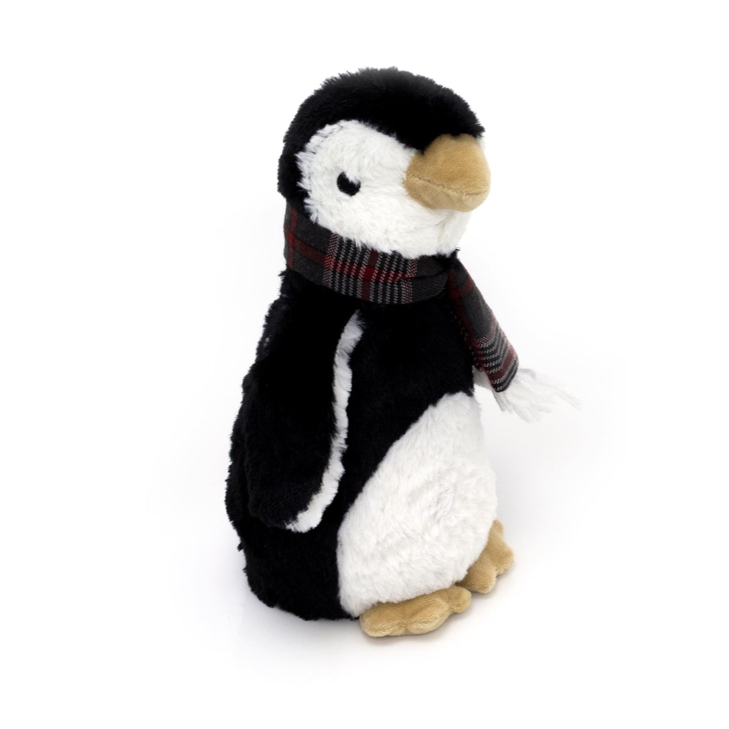 Novelty Fabric Snowy Penguin Door Stop | Decorative Plush Penguin Doorstop