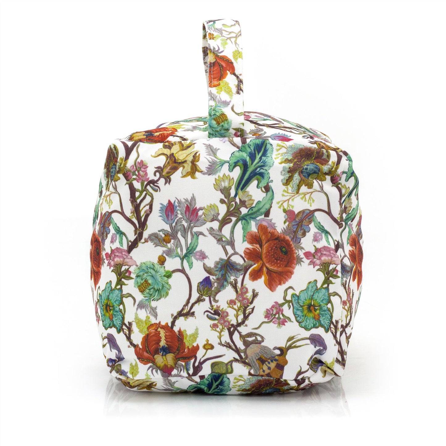 William Morris Anthina Fabric Cube Doorstop | Botanical Floral Square Door Stop