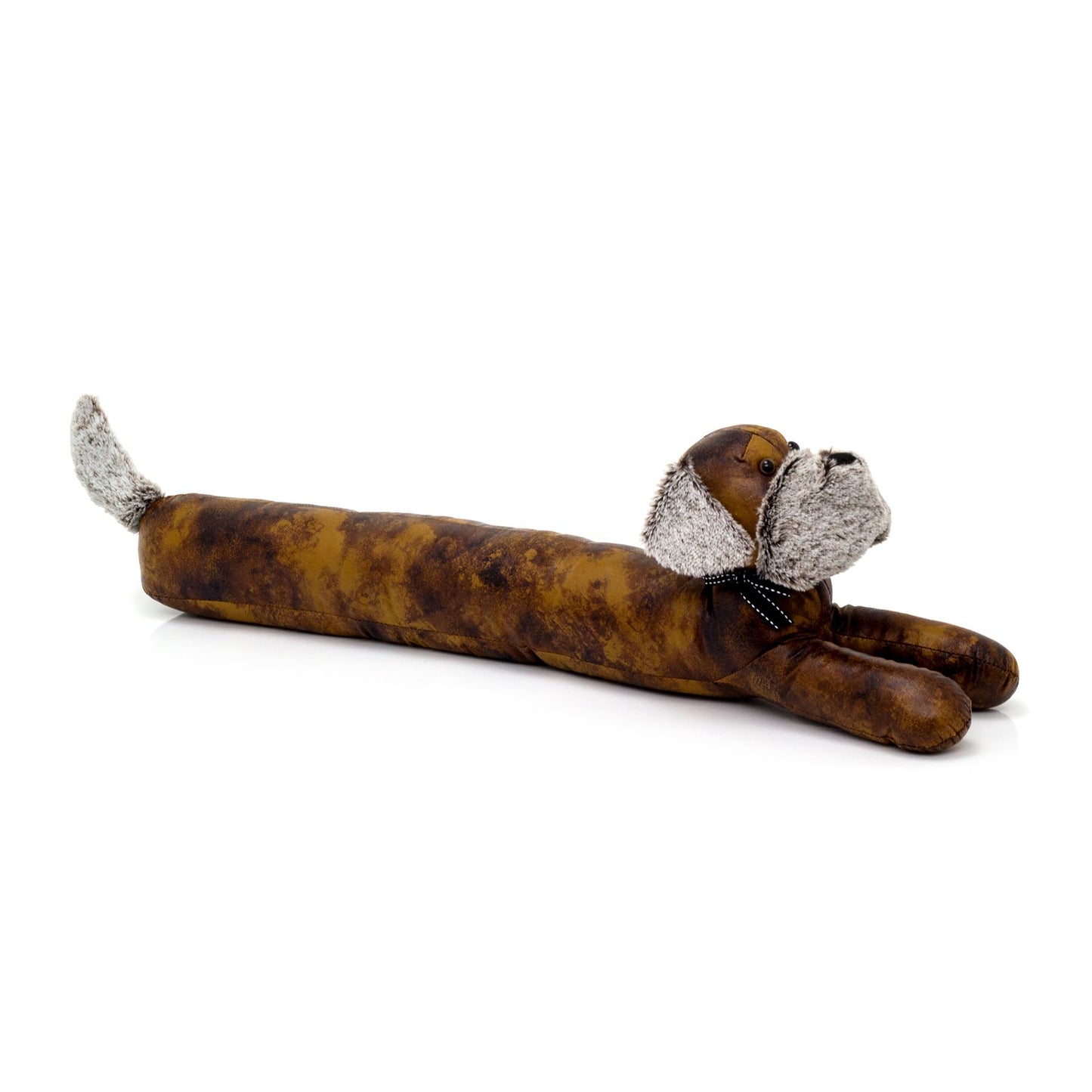 Faux Leather Dog Draught Excluder | Fabric Animal Door Draft Excluder Cushion