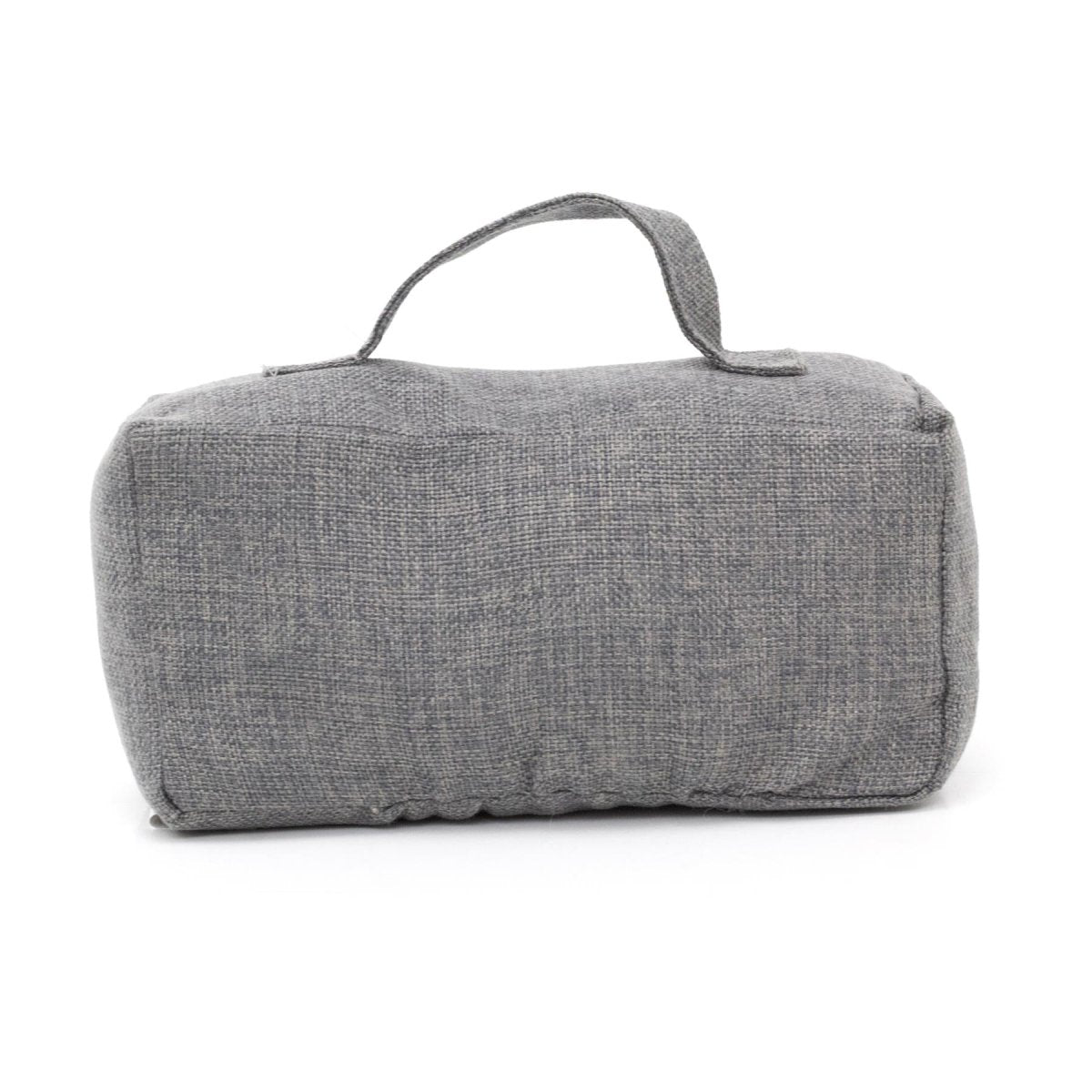 Grey Fabric Door Stop Decorative Indoor Rectangle Weighted Doorstop With Handle - Doorstop
