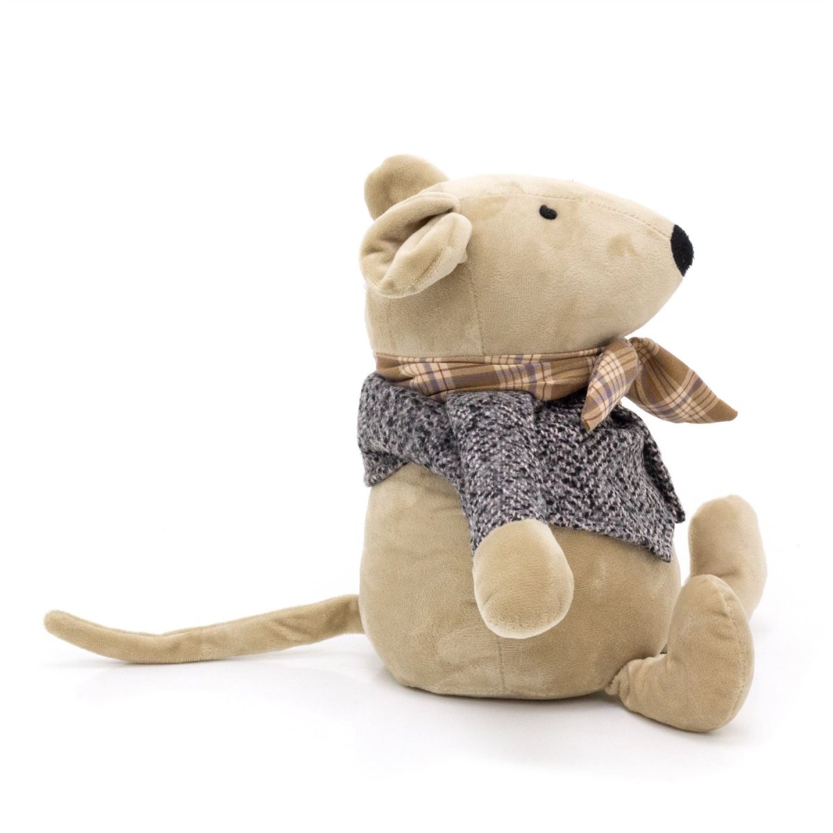 Henry Mouse Doorstop | Decorative Dormouse - Shaped Fabric Door Stop 1.5kg - 24cm - Doorstop