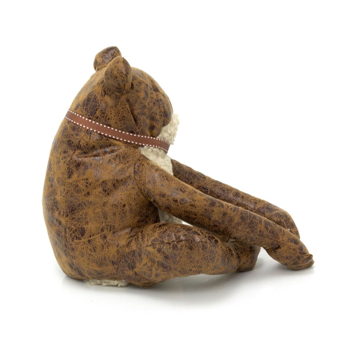 Tad Frog Doorstop | Novelty Faux Leather Toad Shaped Animal Door Stop - 24cm - Doorstop