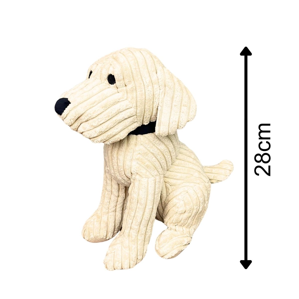 Take Me Home Door Stop - 28Cm Ribbed Vanilla Dog -
