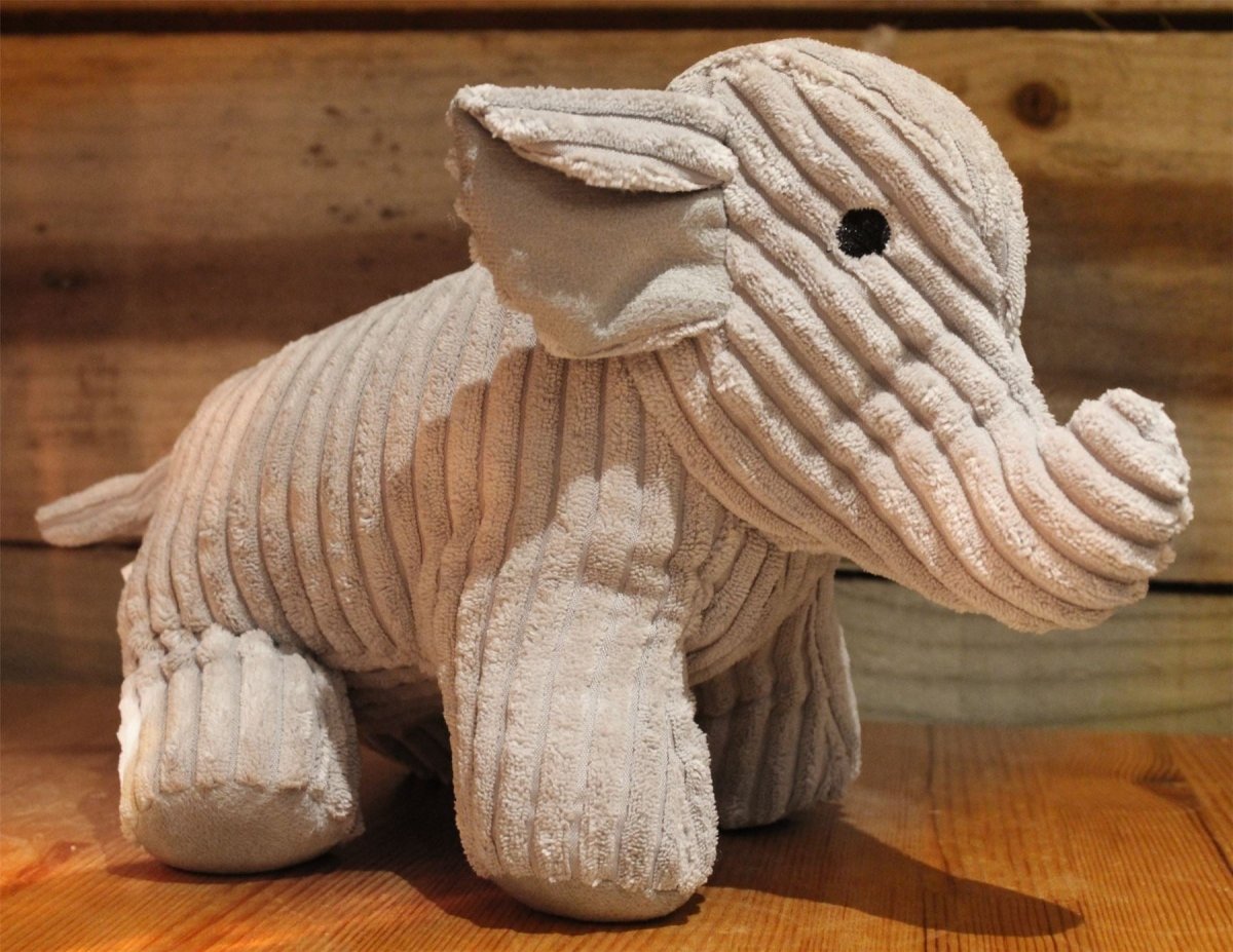 Take Me Home Doorstop Ribbed Fabric Elephant Door Stop - Doorstop