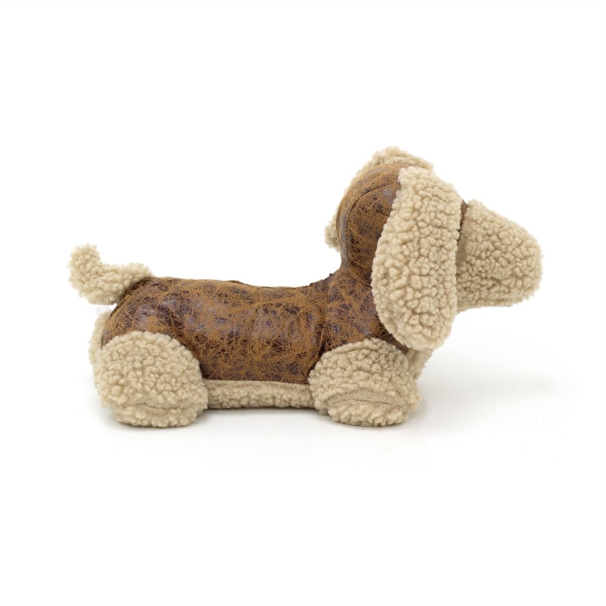 Winnie Dachshund Doorstop | Faux Leather Novelty Sausage Dog Door Stop - 33cm - Doorstop