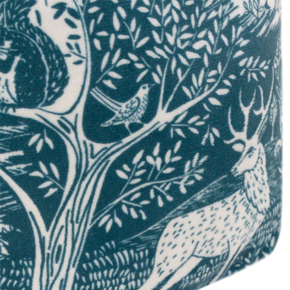 Winter Woods Forest Animals Doorstop | Fabric Cube Door Stop with Handle - 18cm - Doorstop