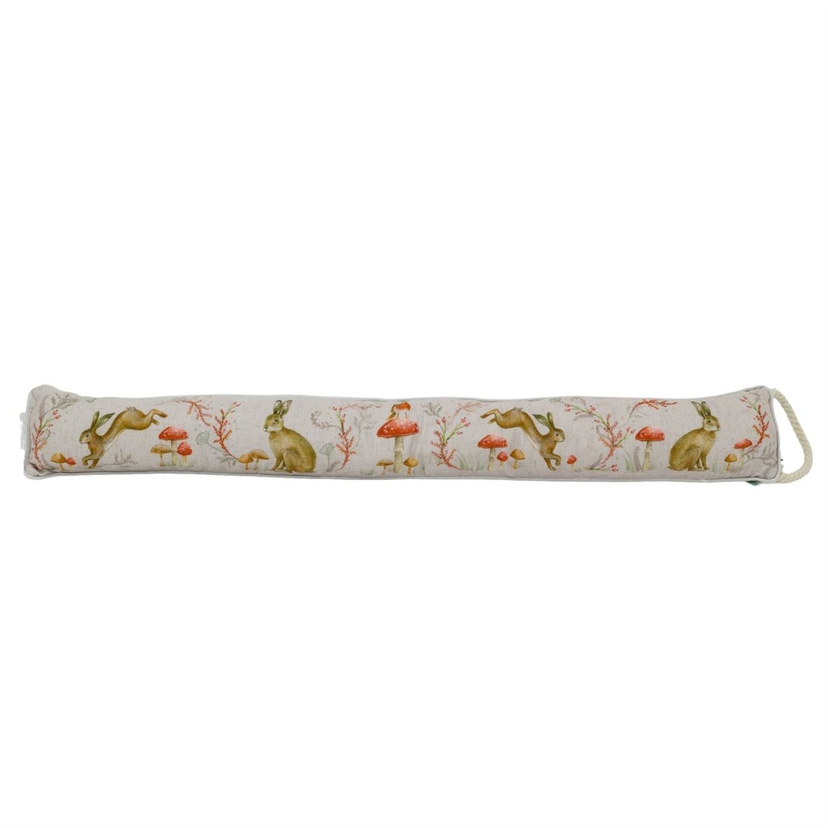 Woodland Animal Fabric Draught Excluder | Door Draught Cushion with Handle 92cm - Draught Excluder
