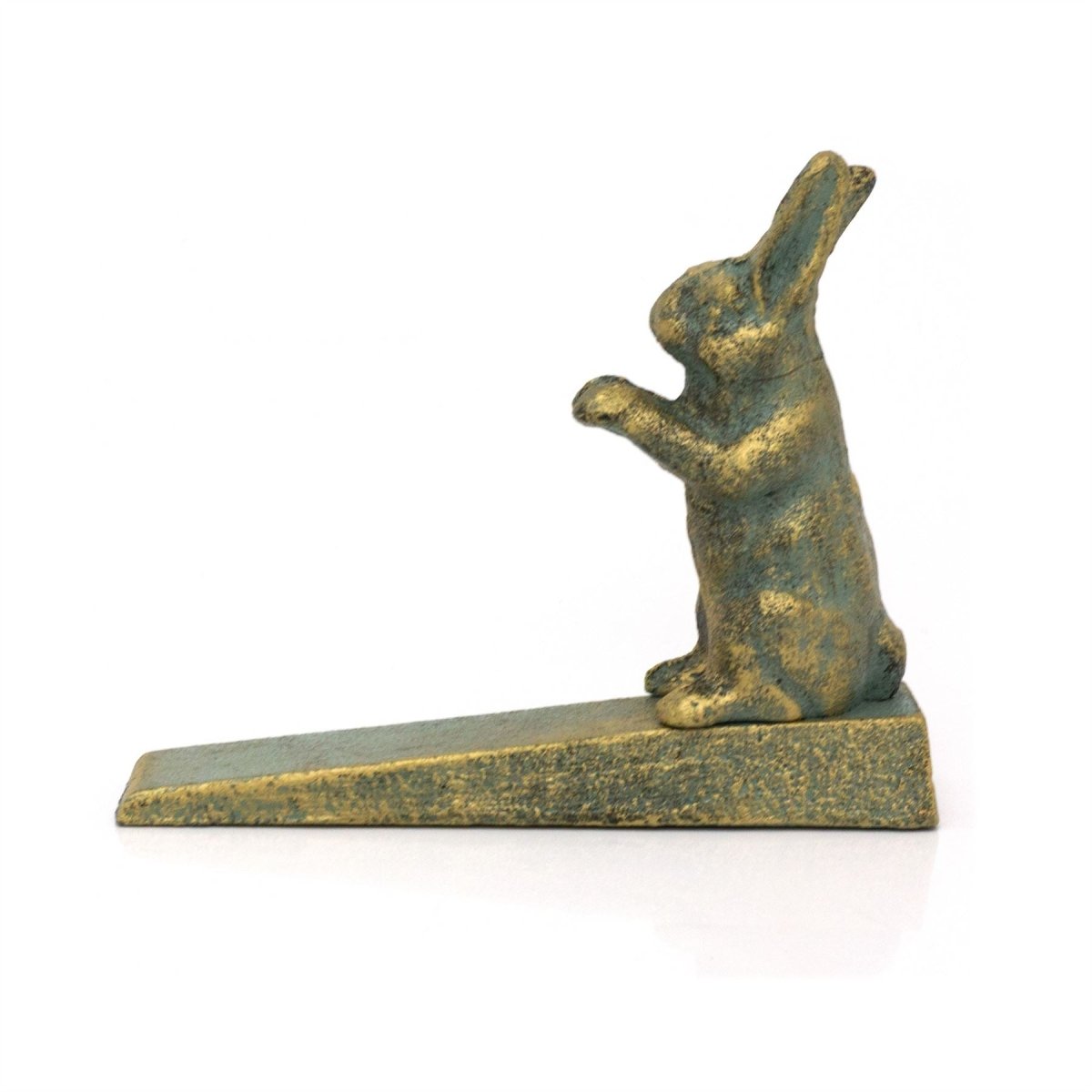 Wrought Iron Hare Door Wedge | Vintage Style Metal Rabbit Doorstop Wedge - 16cm - Doorstop