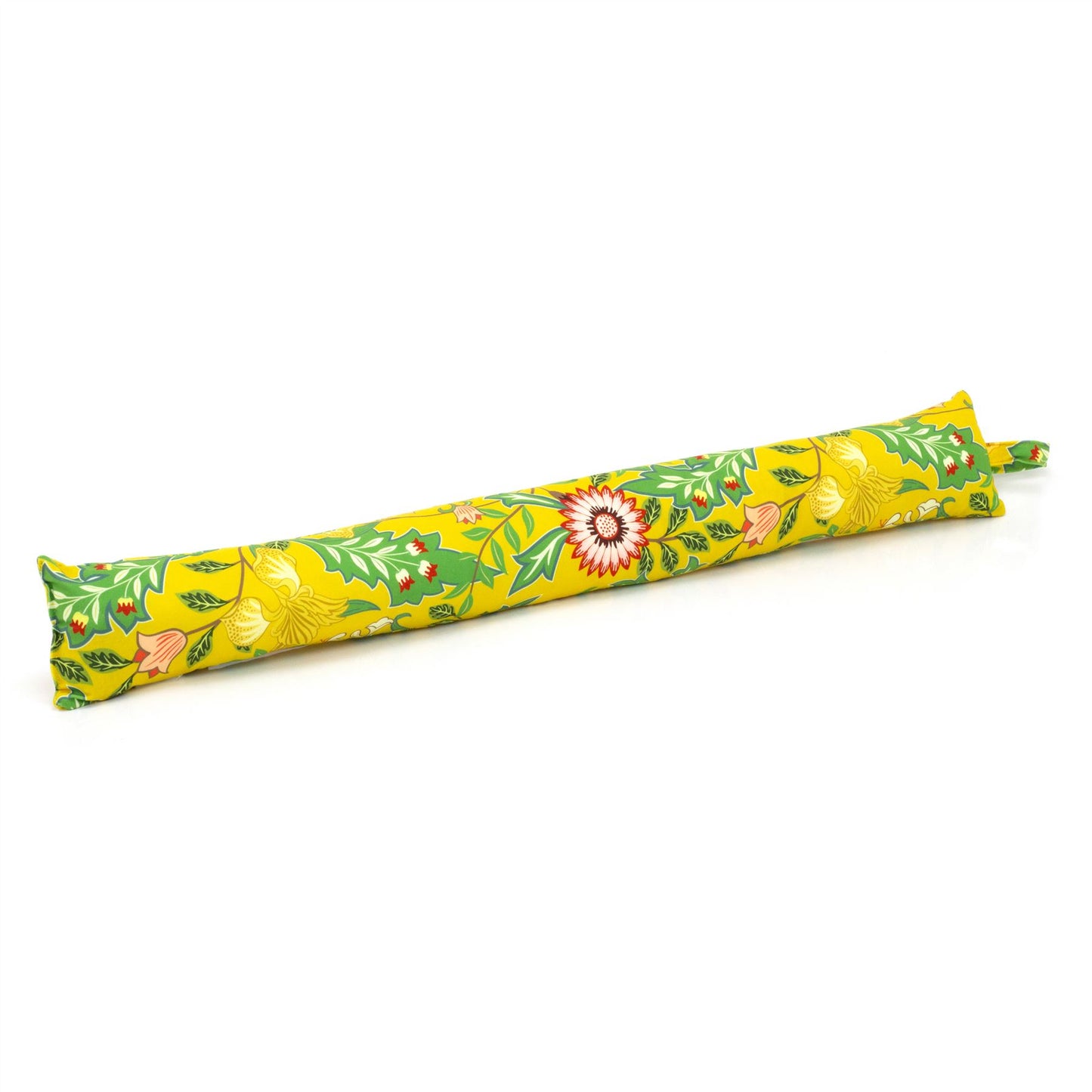2 Piece Sussex Floral Doorstop And Draught Excluder | Decorative Fabric Door Stop With Draft Excluder | Floral Draught Excluder & Doorstopper - Yellow