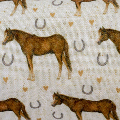 95cm Horse And Horseshoe Fabric Door Draught Excluder | Door Draft Excluder