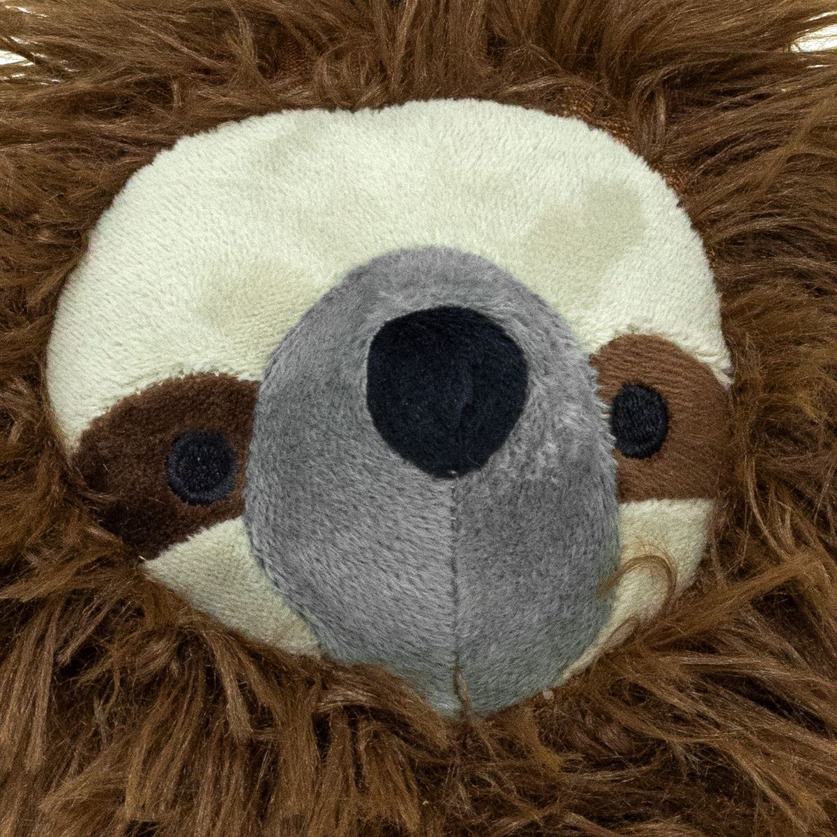 Shaggy Sloth Doorstop | Sloth Shaped Door Stop Fabric Animal Doorstop - Brown