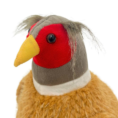 Monty Pheasant Door Stop, 23cm Weighted Faux Fur Bird Doorstop - 1.5kg
