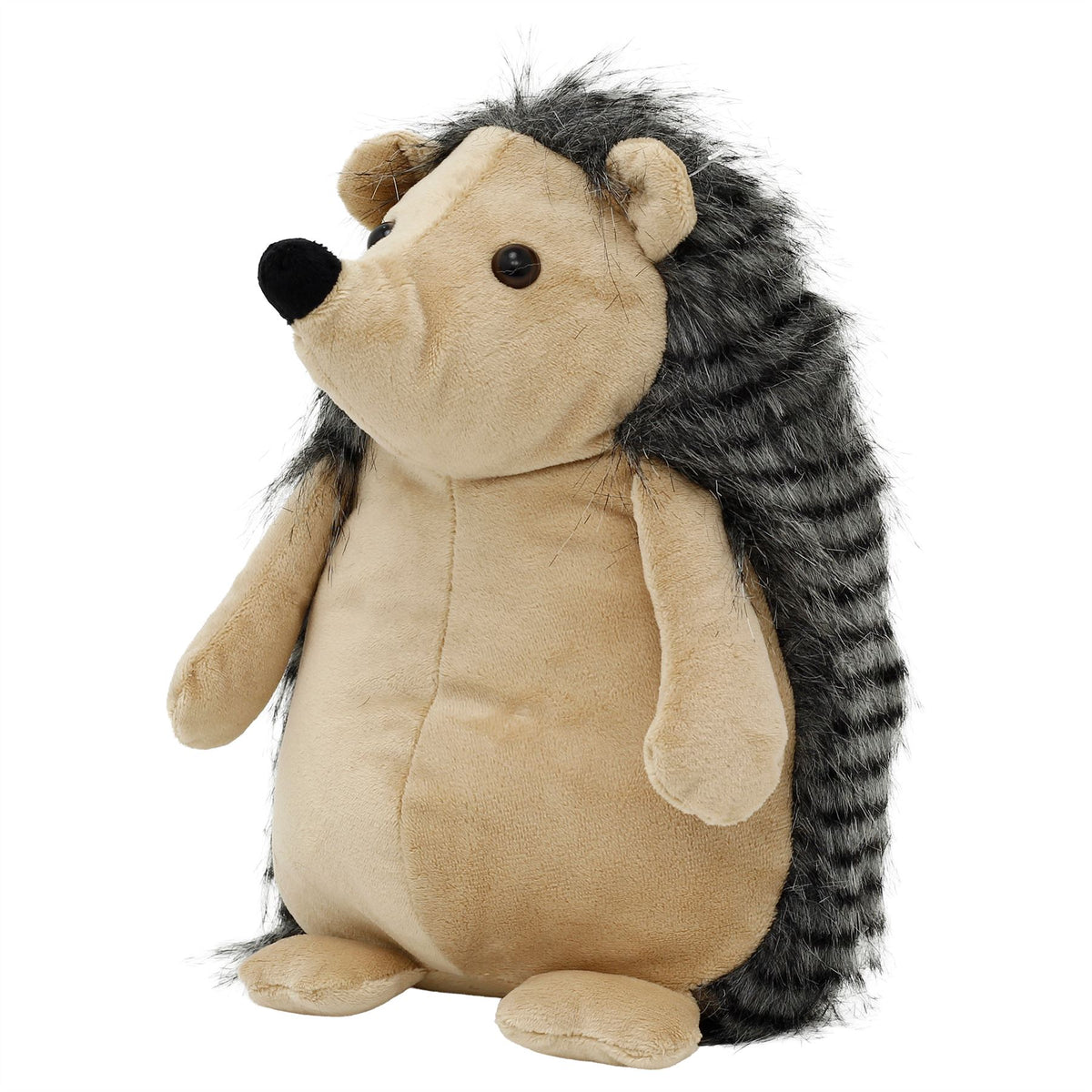 Hazel the Hedgehog Fabric Doorstop, Brown Animal Door Stopper, 22 cm