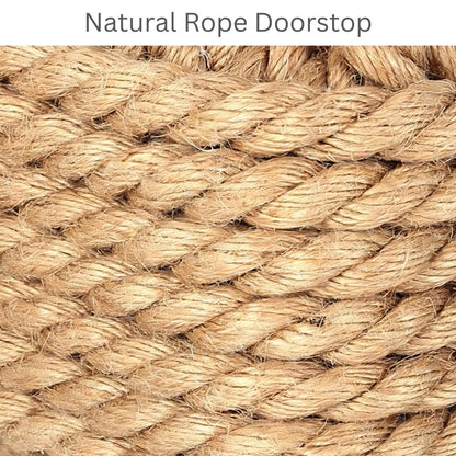 15cm Nautical Square Monkey's Fist Rope Doorstop ~ Natural Rope Door Stop - Doorstop