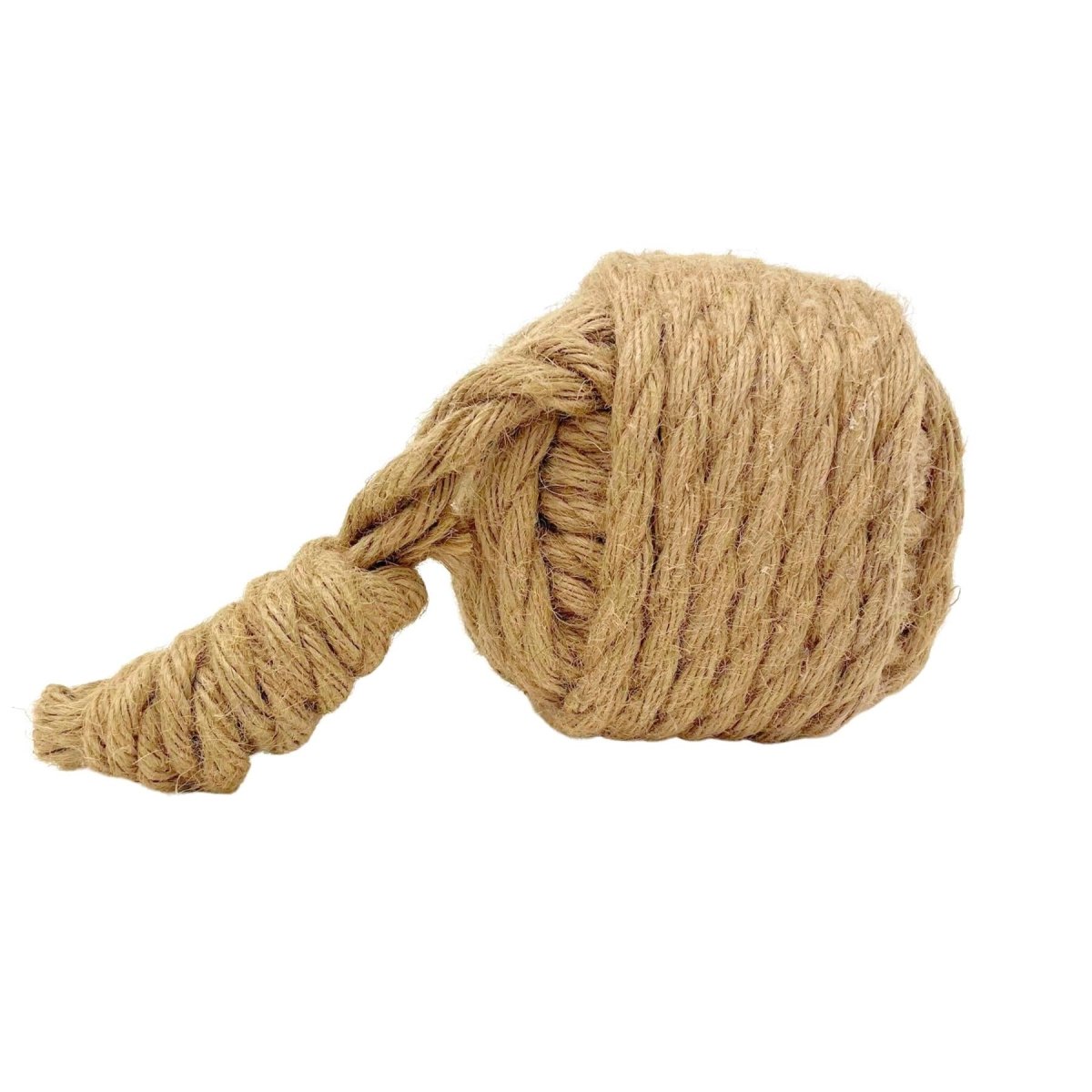15cm Nautical Square Monkey's Fist Rope Doorstop ~ Natural Rope Door Stop - Doorstop
