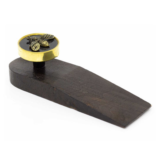 Bumble Bee Wooden Doorstop Door Wedge | Decorative Door Stopper Wedge Bee Decor