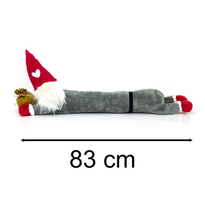 Christmas Gnome Draught Excluder | Fabric Gonk Draft Excluder Door Cushion